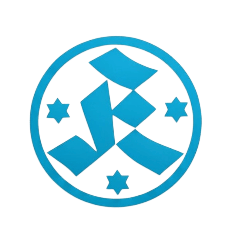 Aufkleber „Kickers-Logo“ transparent blau