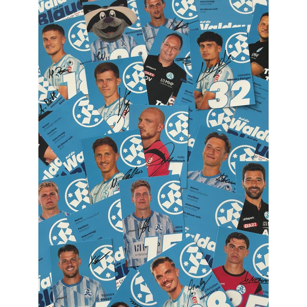 Autogrammkarten-Set mit Unterschriften Saison 2026/2027