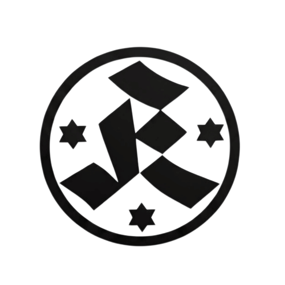 Aufkleber „Kickers-Logo“ transparent schwarz
