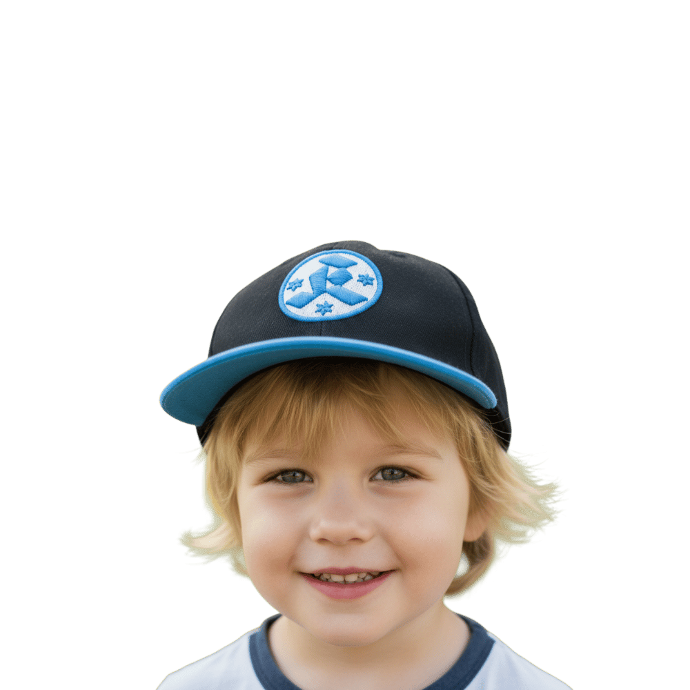 Kids Cap 3D-Logo schwarz-blau