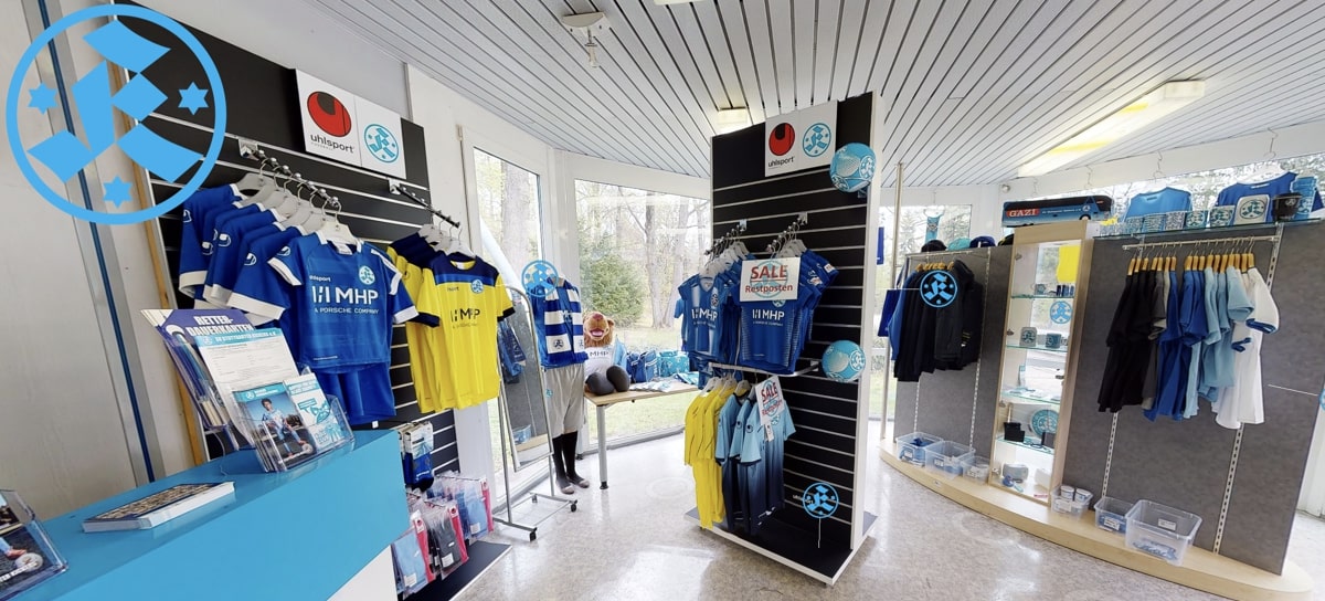 Kickers Fan-Shop in der Geschäftsstelle