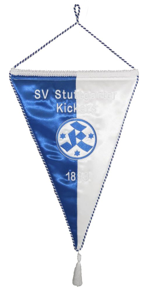 Wimpel groß "Liga-Wimpel" Stoff bestickt