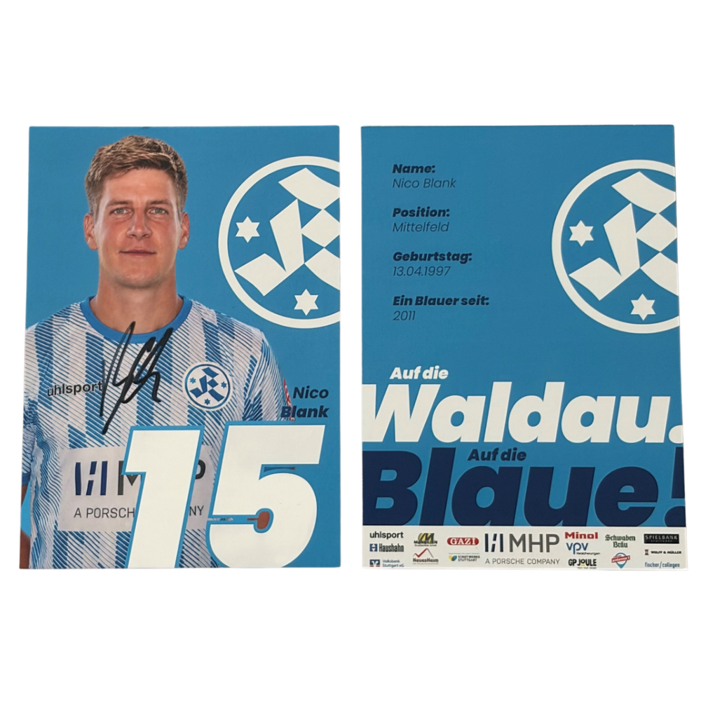 Autogrammkarten-Set mit Unterschriften Saison 2026/2027
